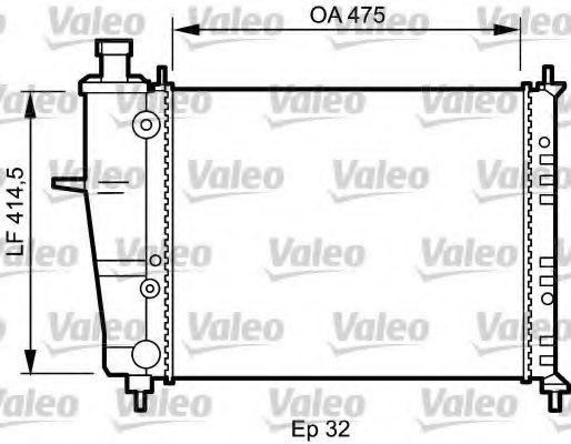 VALEO 734239 Radiator, engine cooling